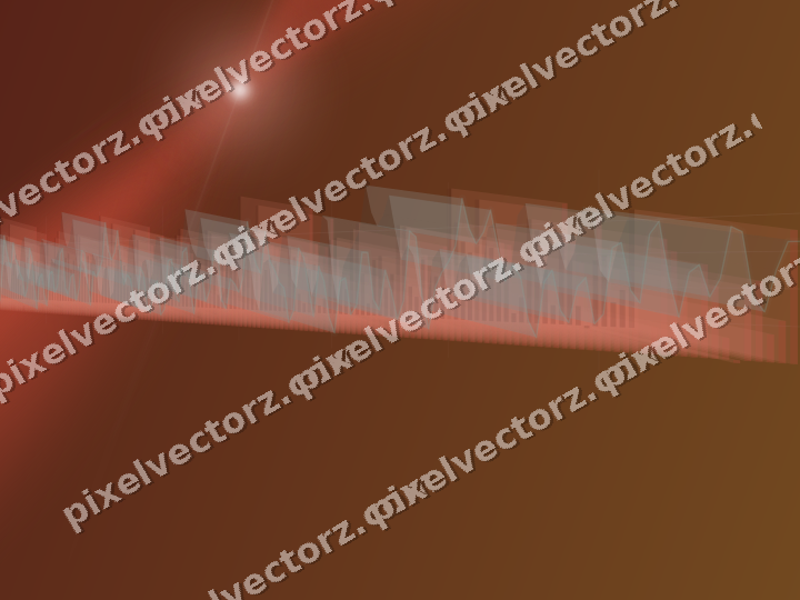 Glowing neon chart background in red and orange