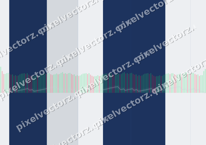 Glowing neon chart background in blue