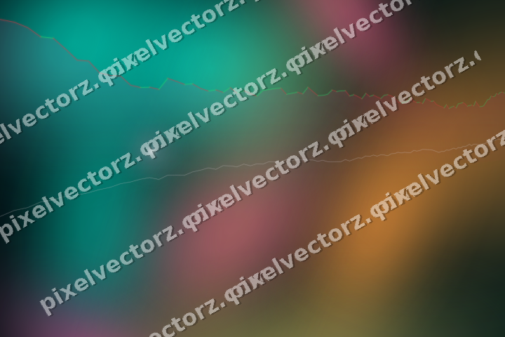 Glowing neon chart background in pink and orange