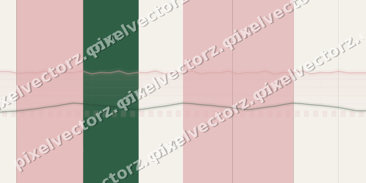 Glowing neon chart background in red and green