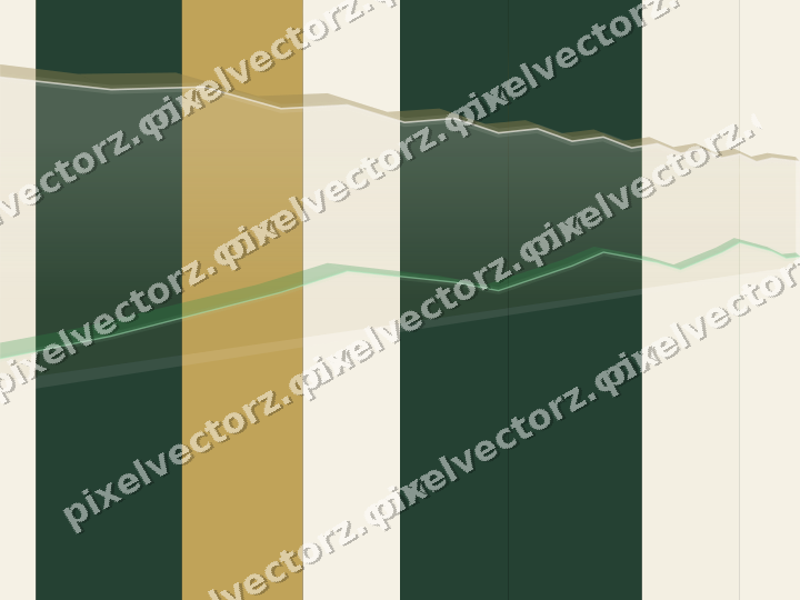 Glowing neon chart background in green and amber
