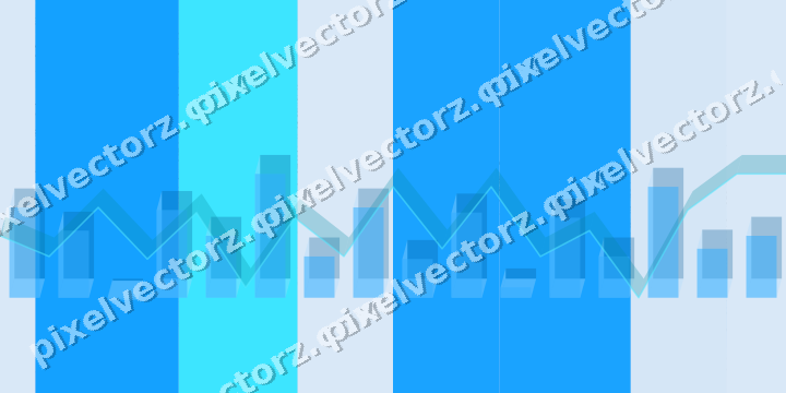 Soft pastel chart background in cyan and blue