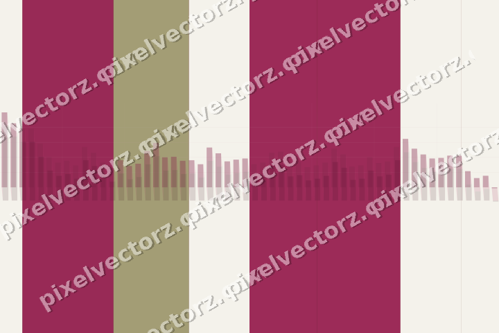Glowing neon chart background in dark pink and yellow