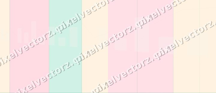Glowing neon chart background in pale pink and pale amber