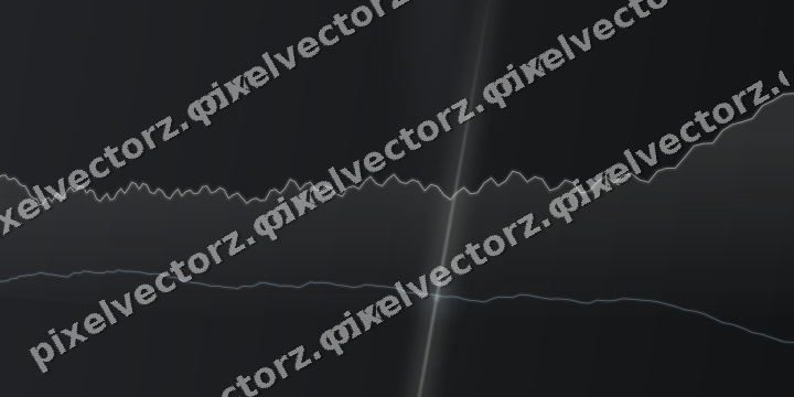 Glowing neon chart background in yellow and grey