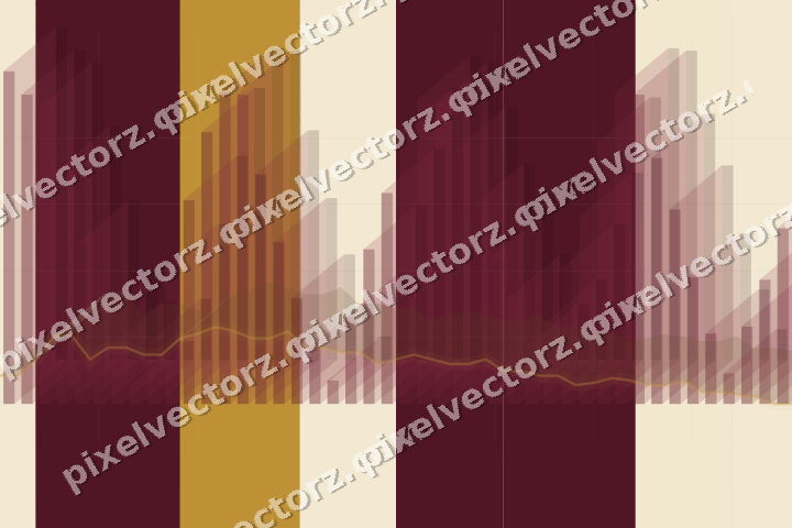 Soft pastel chart background in dark pink and amber