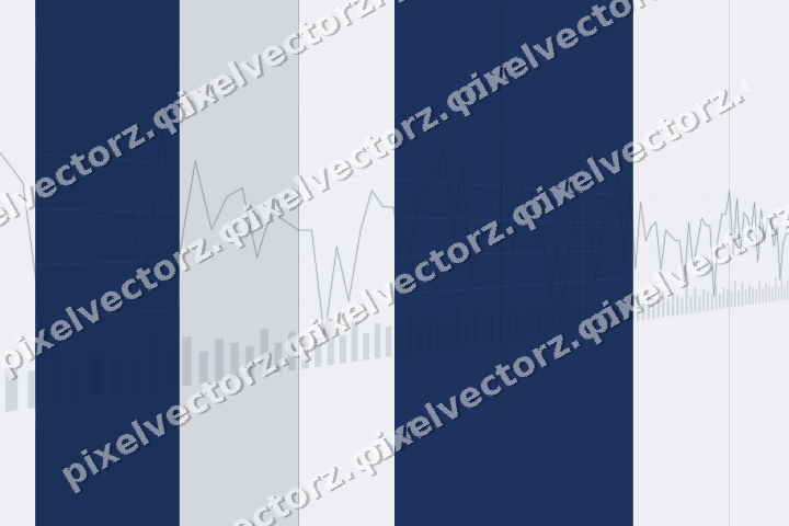 Glowing neon chart background in blue