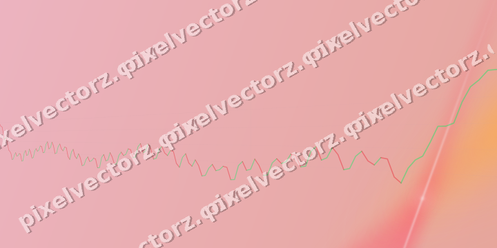 Soft pastel chart background in pink and amber