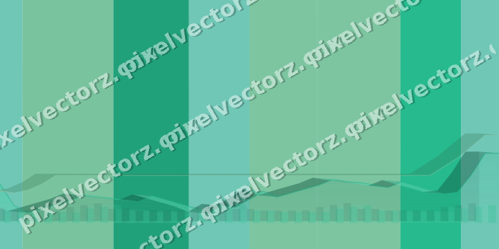 Soft pastel chart background in green and teal