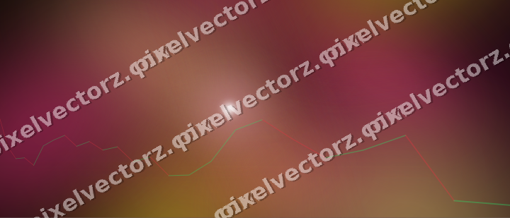 Glowing neon chart background in pink and yellow