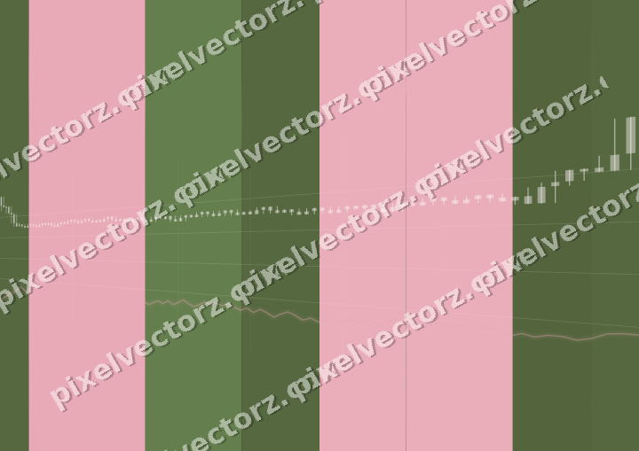 Glowing neon chart background in pink and lime