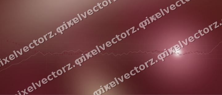 Glowing neon chart background in dark pink and red