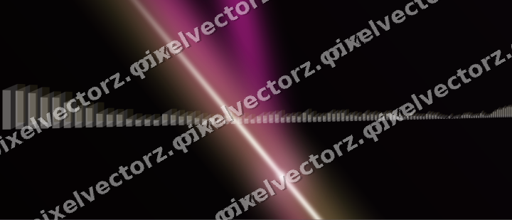 Glowing neon chart background in magenta and lime