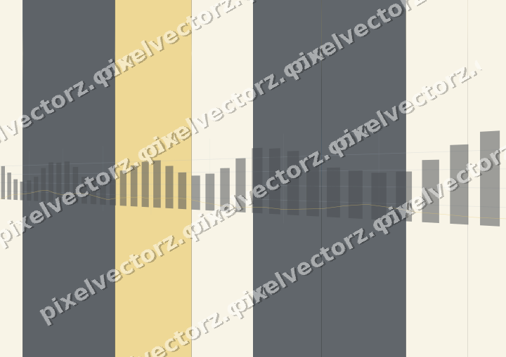 Glowing neon chart background in blue and amber