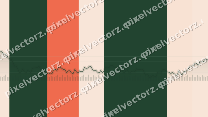 Soft pastel chart background in dark green and red