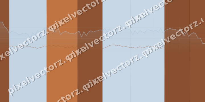 Glowing neon chart background in blue and orange