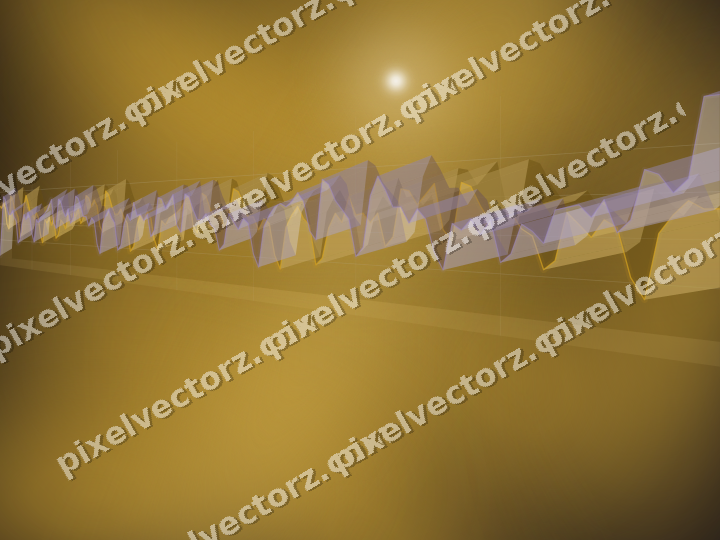 Glowing neon chart background in amber and purple