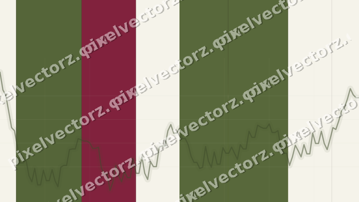 Glowing neon chart background in lime and pink