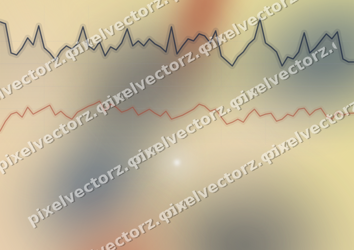 Soft pastel chart background in dark blue and red