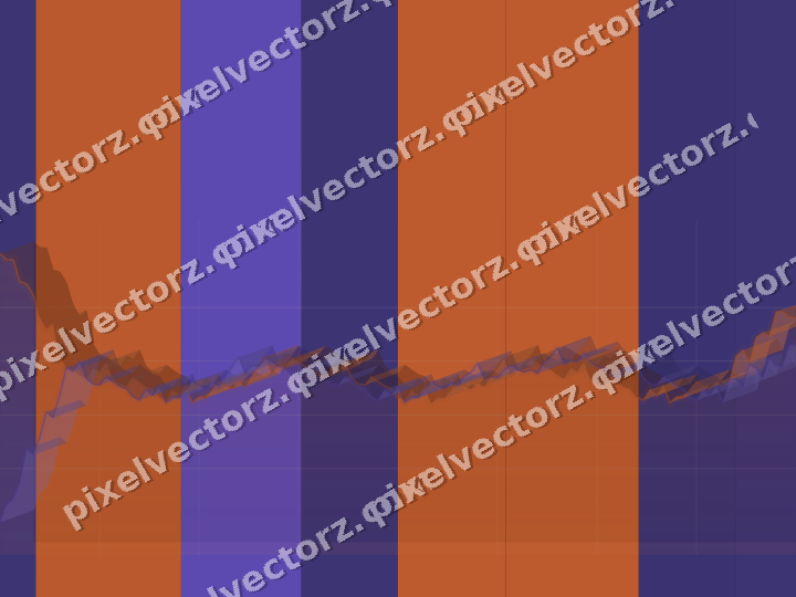 Glowing neon chart background in orange and blue