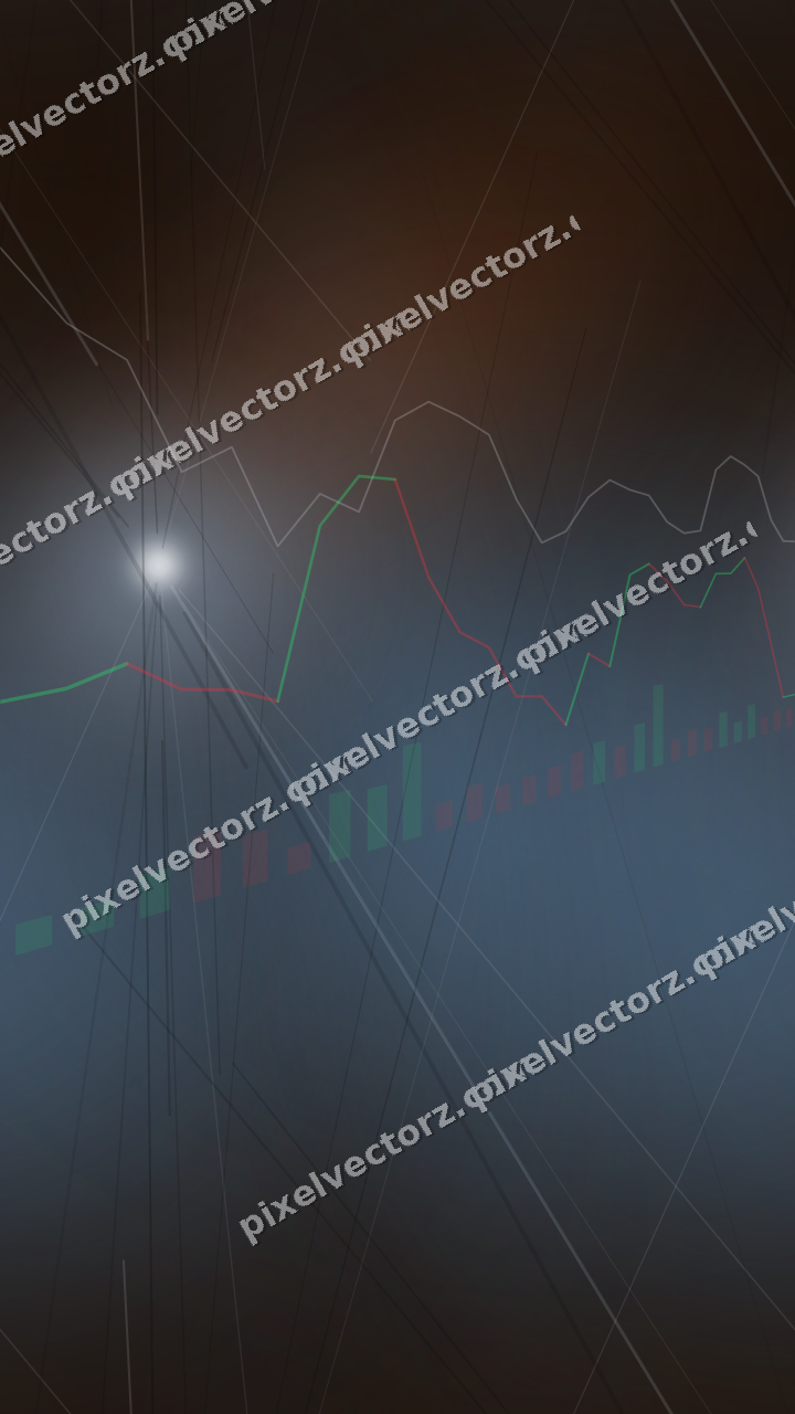Nahtloser Neon Diagramm Hintergrund in Blau und Orange