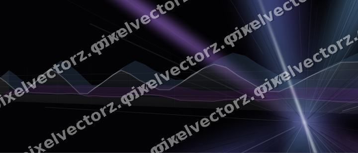 Glowing neon chart background in purple and blue