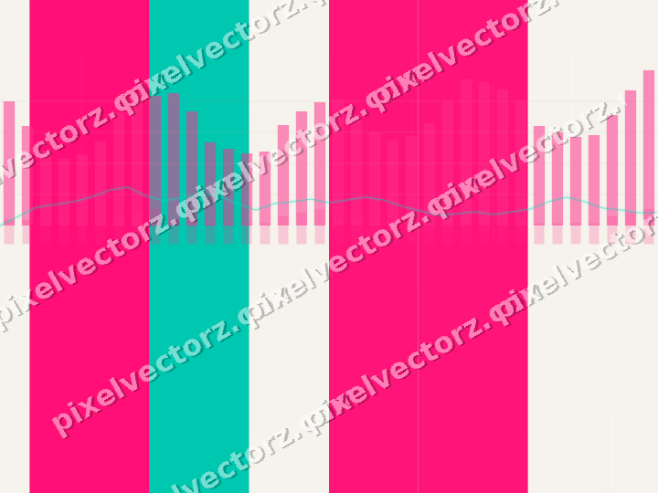 Soft pastel chart background in pink and orange
