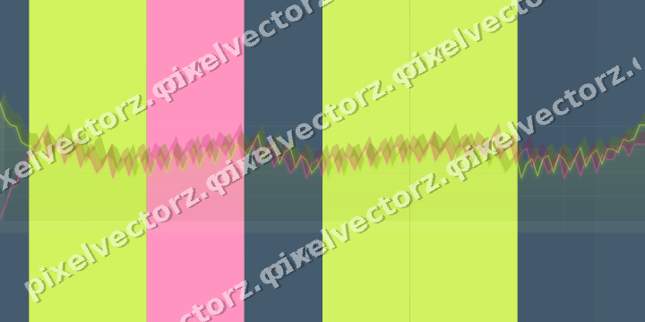 Glowing neon chart background in lime and amber