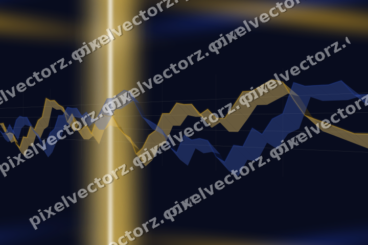 Nahtloser Neon Diagramm Hintergrund in Bernstein und Blau