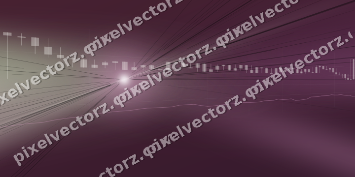 Glowing neon chart background in dark magenta and lime