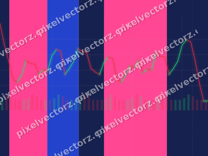 Soft pastel chart background in pink and blue