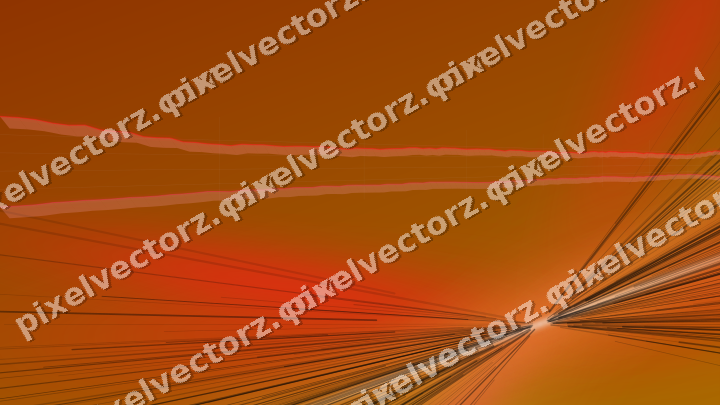 Glowing neon chart background in red and orange