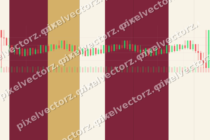 Glowing neon chart background in pink and amber