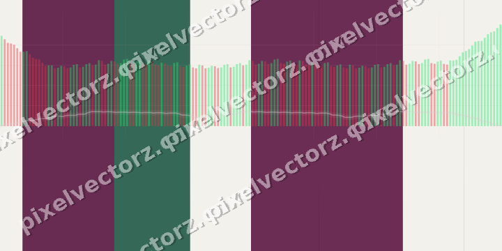 Glowing neon chart background in dark magenta and pink