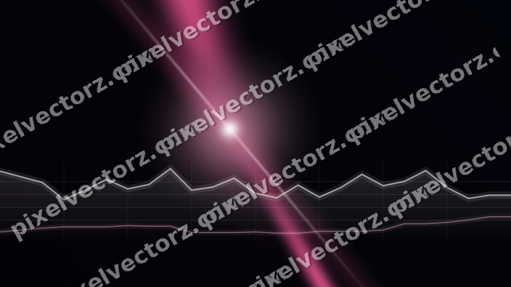 Glowing neon chart background in pink and blue