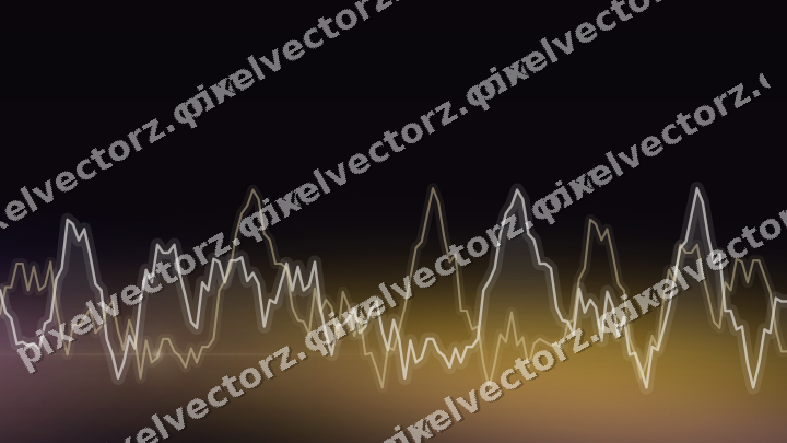 Leuchtender Neon Diagramm Hintergrund in Bernstein und Violett