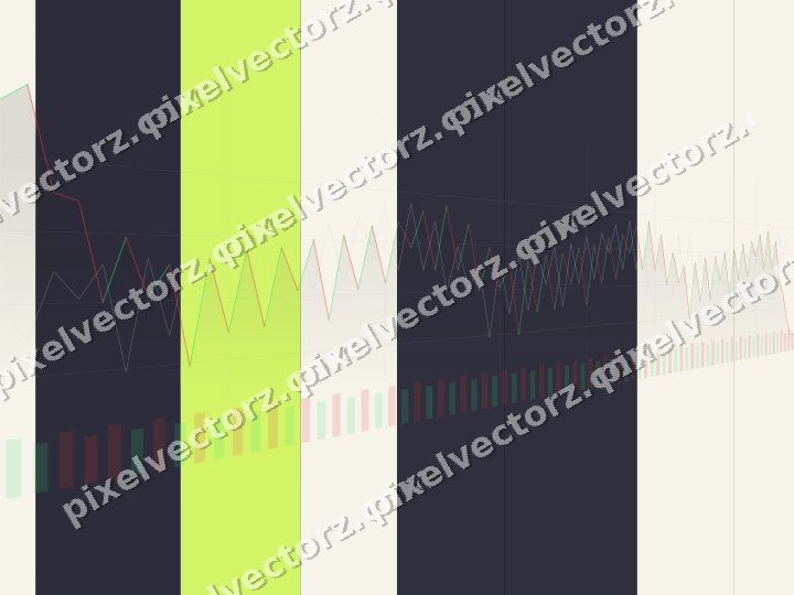 Glowing neon chart background in blue and purple