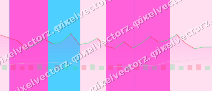 Glowing neon chart background in magenta and purple