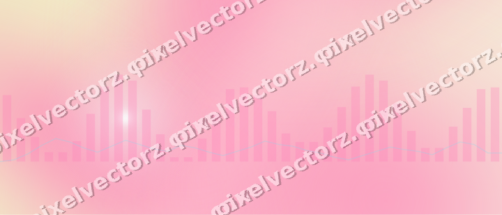 Soft pastel chart background in pink and cyan