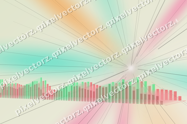 Soft pastel chart background in pink and orange
