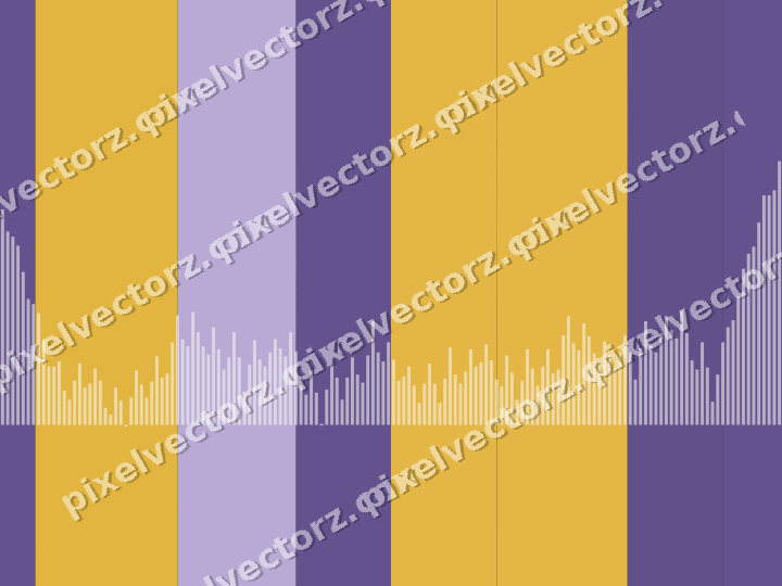 Glowing neon chart background in amber and purple