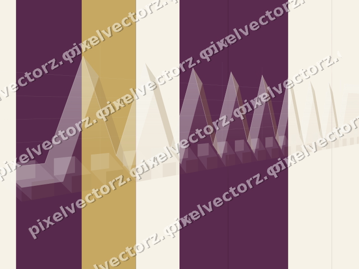 Glowing neon chart background in magenta and amber