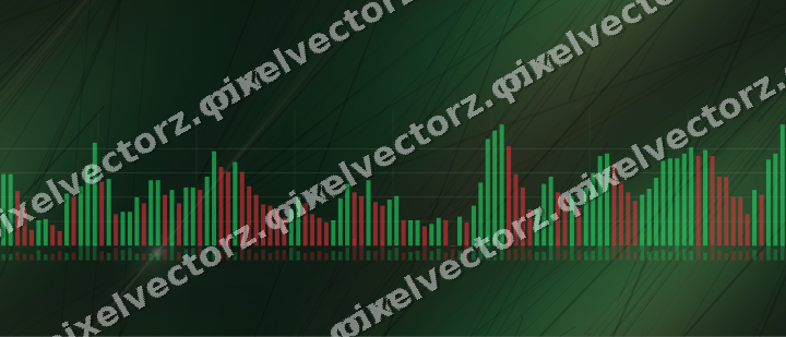 Nahtloser Neon Diagramm Hintergrund in Grün und Rot
