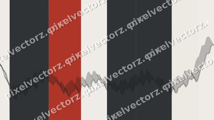 Soft pastel chart background in red and pale amber