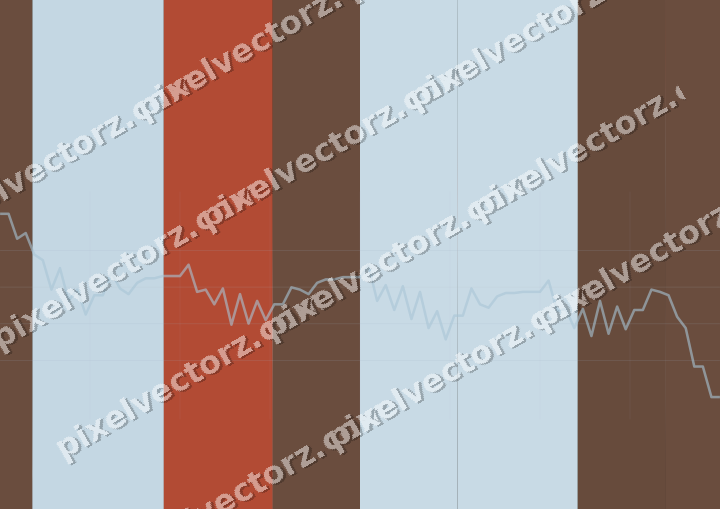 Glowing neon chart background in cyan and red