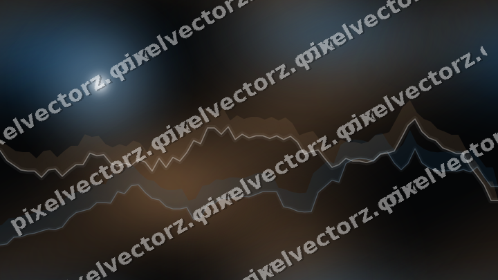 Nahtloser Neon Diagramm Hintergrund in Blau und Orange