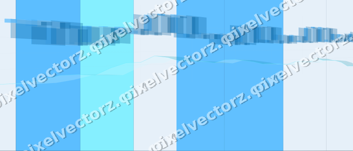 Glowing neon chart background in cyan and blue