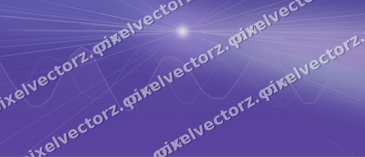 Glowing neon chart background in purple and blue