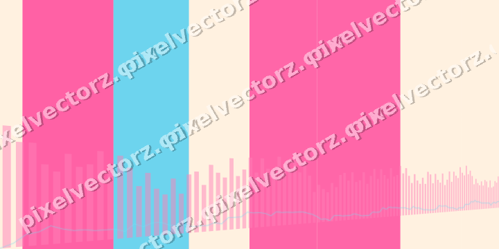 Soft pastel chart background in pink and cyan