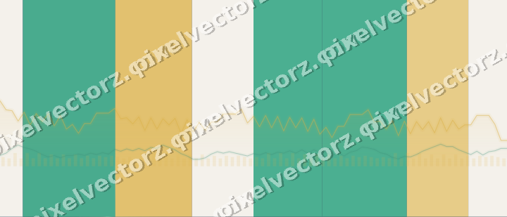 Glowing neon chart background in amber and green